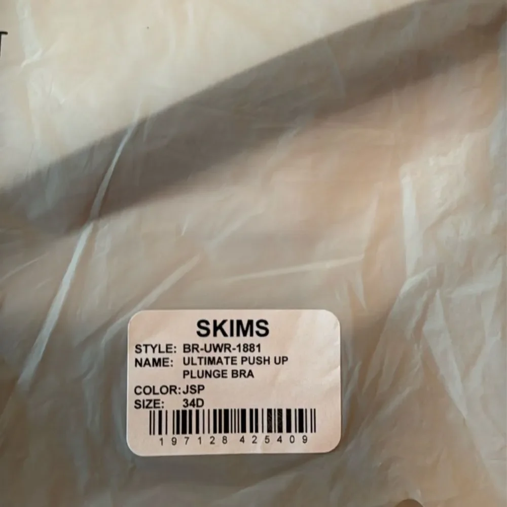 SKIMS Ultimate Bra PUSH-UP PLUNGE BRA Size 34D in Jasper(brown) NWT in packaging - Picture 7 of 7